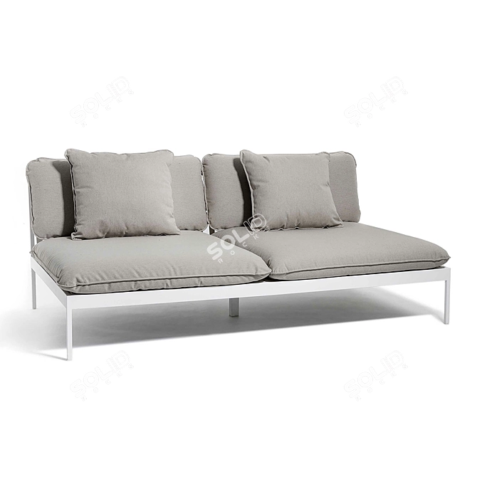 Nordic Elegance: Bonan Lounge Sofa 3D model image 22