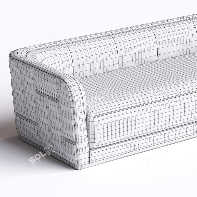 Stylish 4-Seater Phantom Sofa 3D model image 4