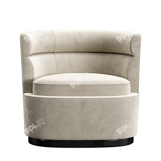 Beverly Sofaclub Armchair, 800x720x740 Dimensions 3D model image 2
