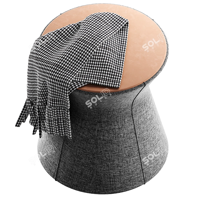 Modern Clessidra Pouf by Bonaldo 3D model image 2
