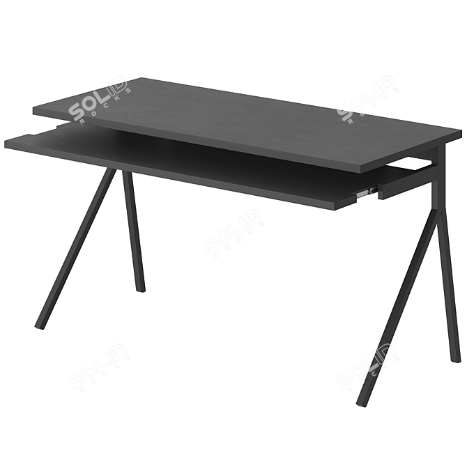Modern Bludot Desk 51 Render 3D model image 1