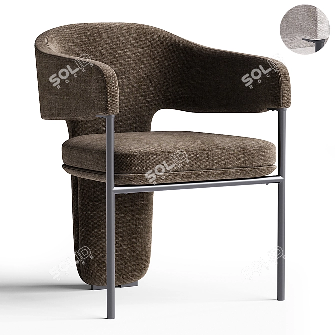 Translation: La Redoute Palazzo chair
Title: Chic Palazzo Chair Design 3D model image 1