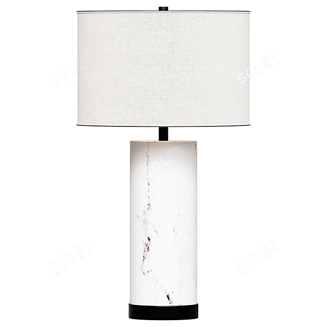  Alabaster Marble Table Lamp 3D model image 1