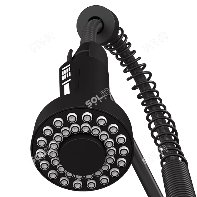 Kraus Matte Black Kitchen Faucet 3D model image 4