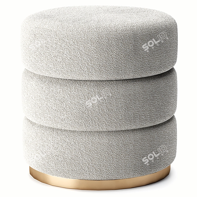 Versatile Eddy Pouf in 4 Colors 3D model image 2