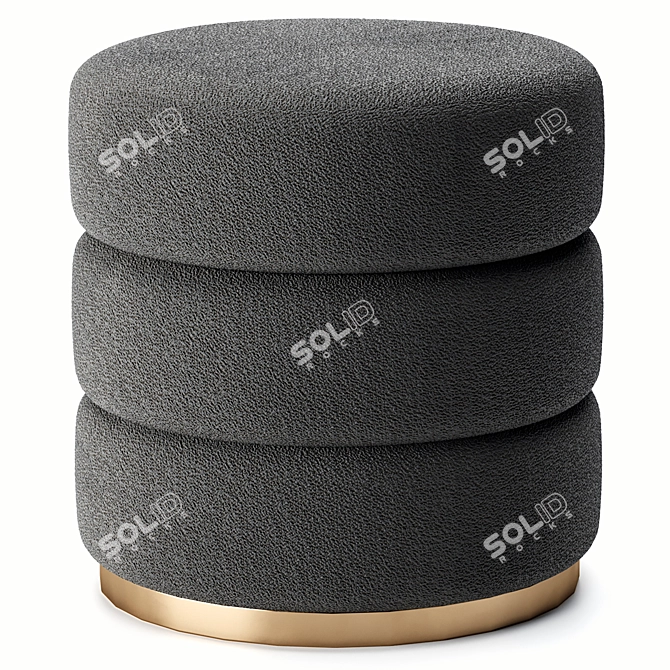 Versatile Eddy Pouf in 4 Colors 3D model image 3