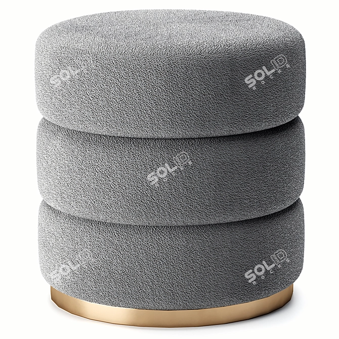 Versatile Eddy Pouf in 4 Colors 3D model image 4