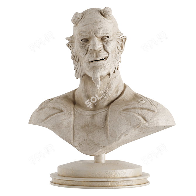 Hand-Carved Comic Character Sculptures 3D model image 2