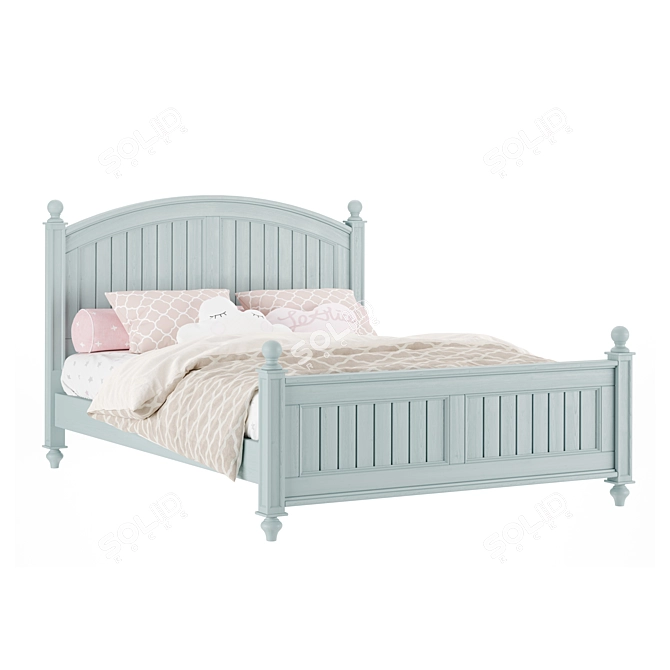 Premium 3D Children's Bed Model 3D model image 2