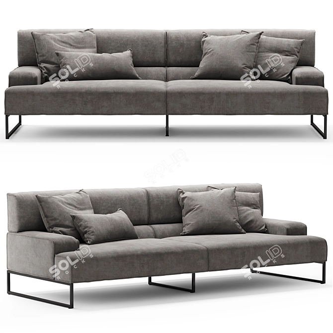 Frigerio Cloud Sofa - Modern Design 3D model image 1