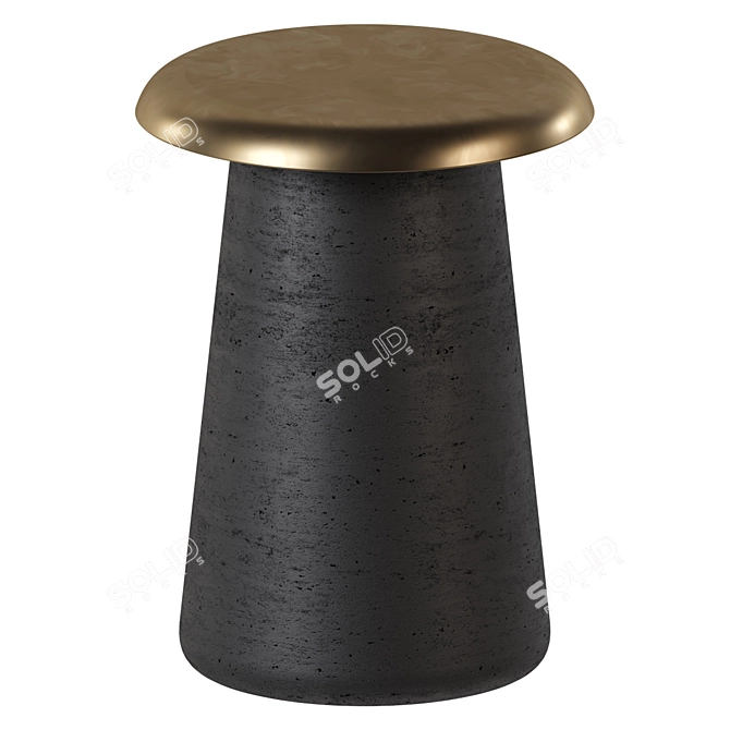 Modern Black Side Table: Cassilis 3D model image 1