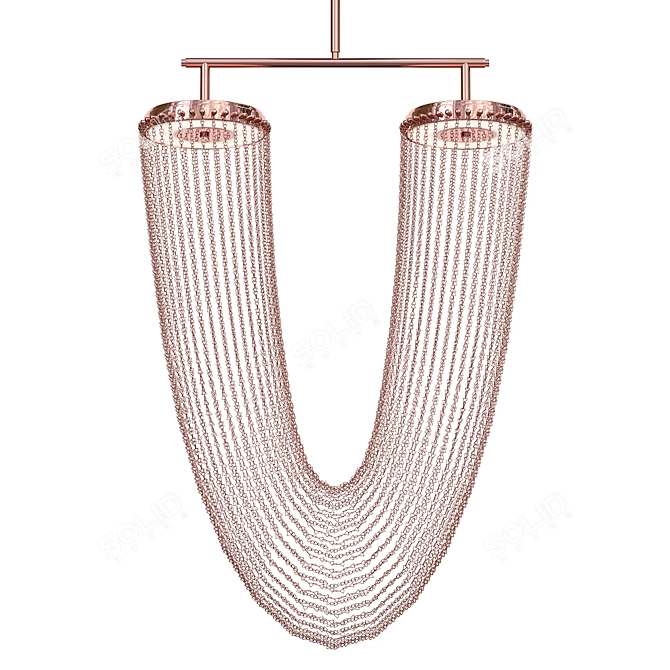 Copper Otero Pendant Light 3D model image 1