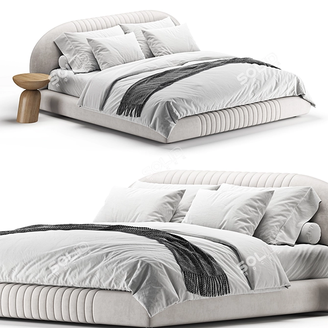 Modern Classic Prila Bed 2013 3D model image 1