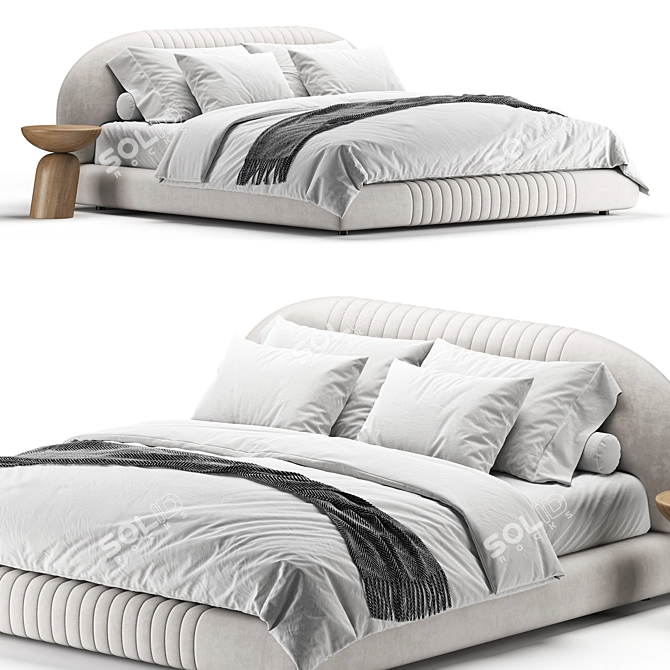 Modern Classic Prila Bed 2013 3D model image 2