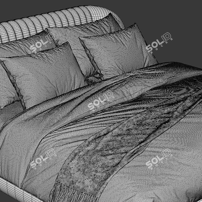 Modern Classic Prila Bed 2013 3D model image 3