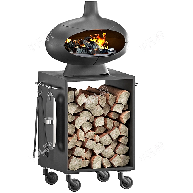 Outdoor Forno Deluxe Garden Set 3D model image 1