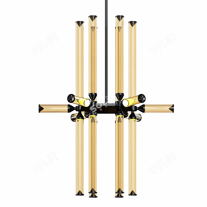 Contemporary LED Ceiling Light 3D model image 2