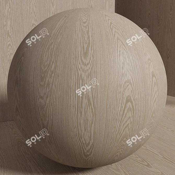 Seamless Venge Wood Material Kit 3D model image 3