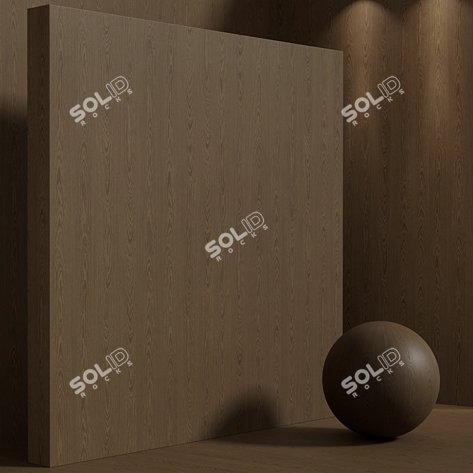 Seamless Venge Wood Material Kit 3D model image 5