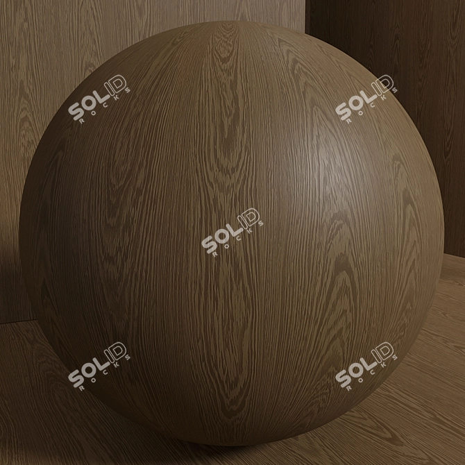 Seamless Venge Wood Material Kit 3D model image 6