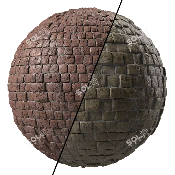 PBR Stone Wall 4K Texture 3D model image 1