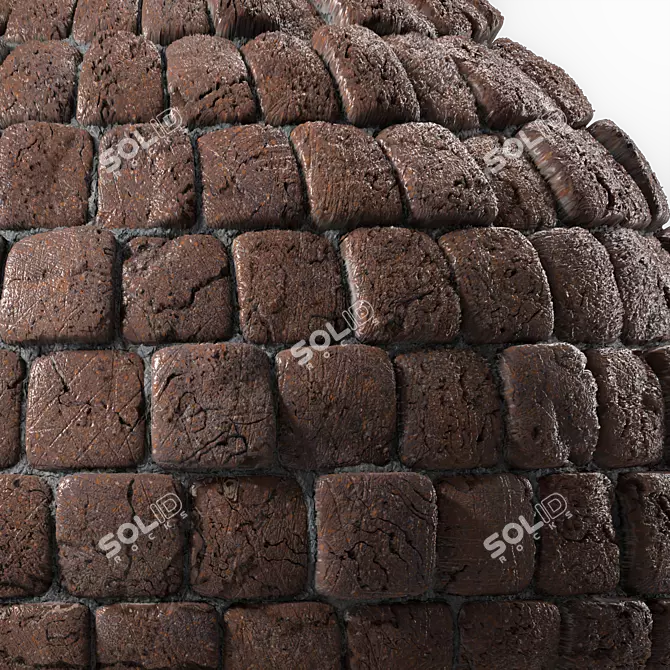 PBR Stone Wall 4K Texture 3D model image 3