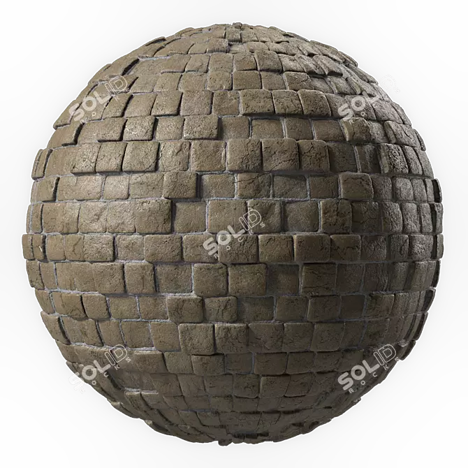 PBR Stone Wall 4K Texture 3D model image 5