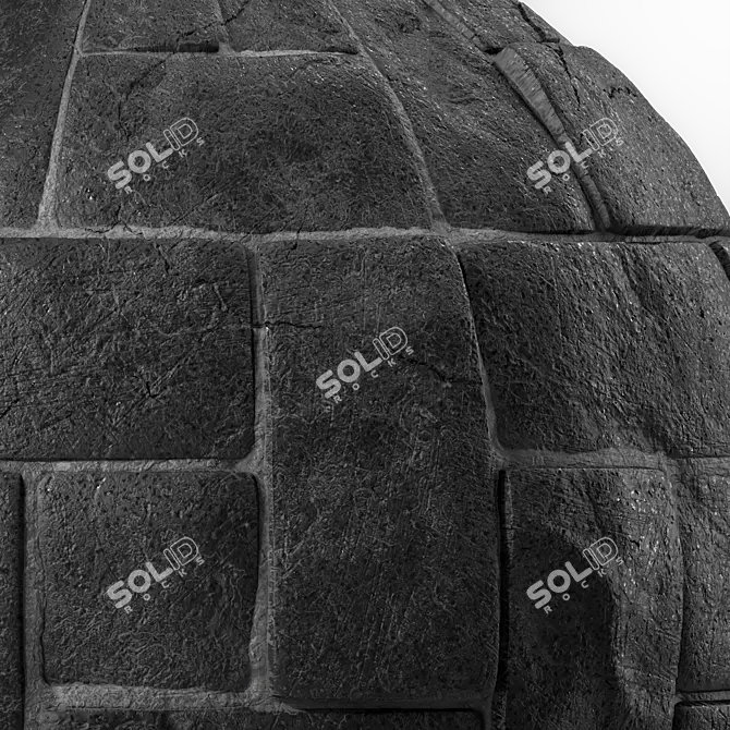 Stone Wall Materials 3D Texture 3D model image 3