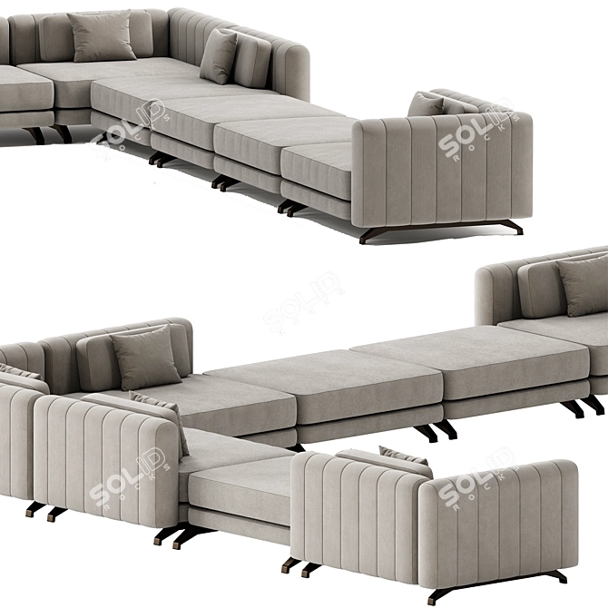  Luxe Modern Comfort Sofa 3D model image 5