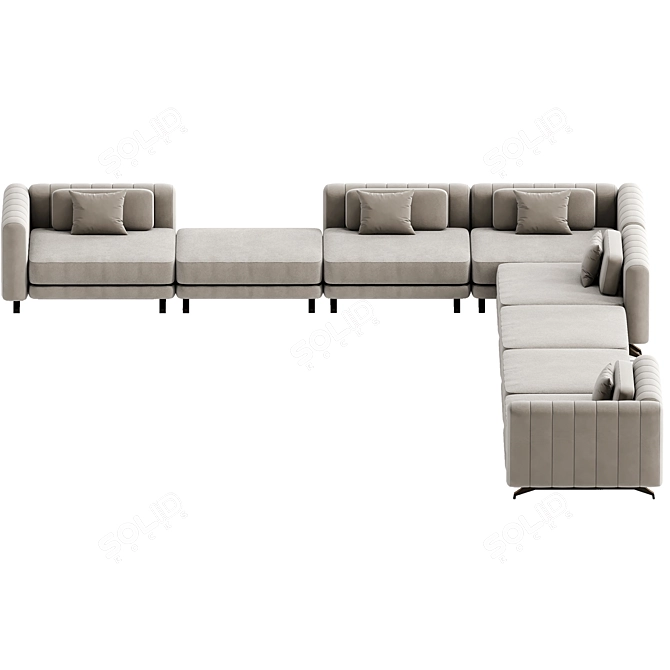  Luxe Modern Comfort Sofa 3D model image 7