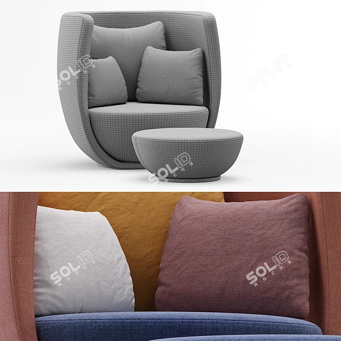 Modern Nido By Rossin Design 3D model image 6