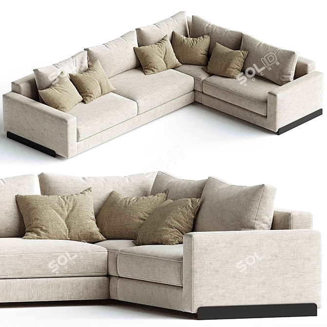 Modern Arflex R03 Sectional Sofa 3D model image 1