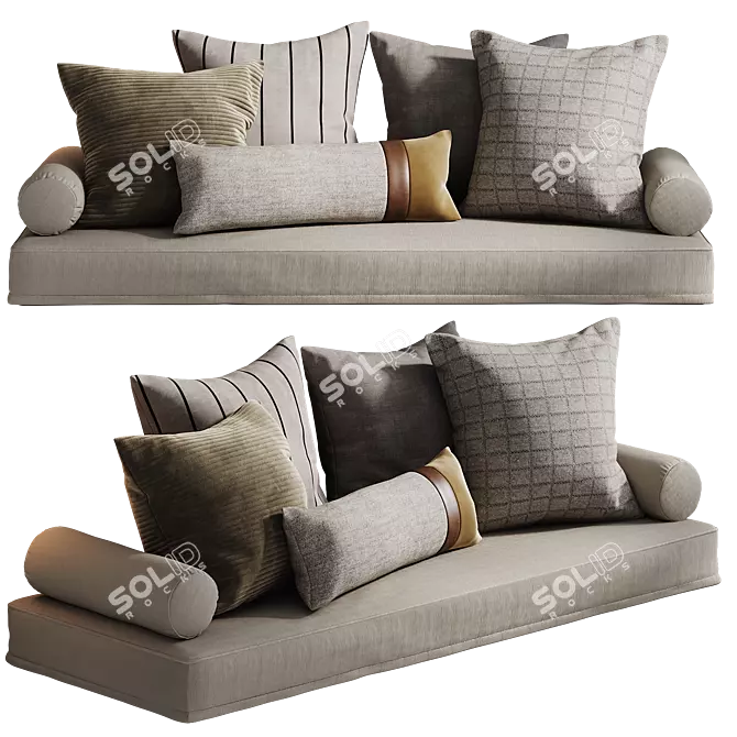  Modern Lounge Cushion Set 3D model image 1