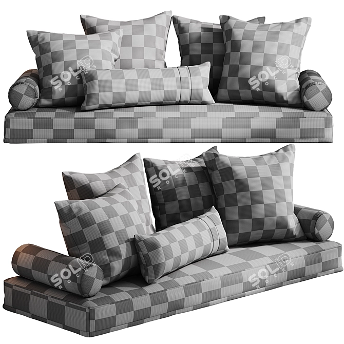  Modern Lounge Cushion Set 3D model image 3