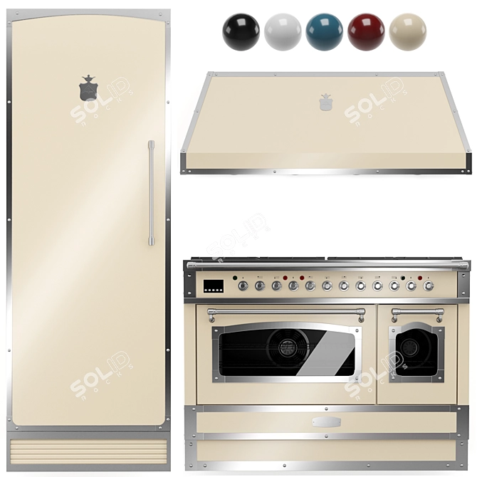  Italian Kitchen Appliances Bundle 3D model image 4