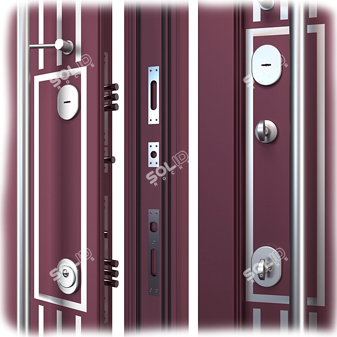 Nova_021 Aluminim Entry Door 3D model image 2