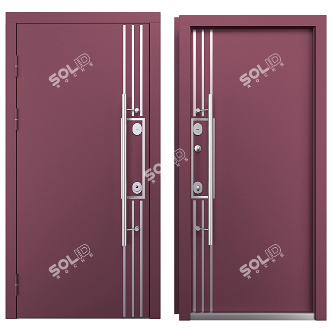 Nova_021 Aluminim Entry Door 3D model image 3