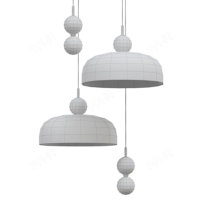 Translated Description: ROCCO Design Lamps 

Modern Elegance Lighting Solution 3D model image 2