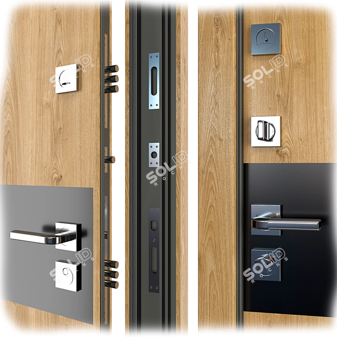 Aluminum Entry Door Nova_022 (WISNIOWSKI) 3D model image 2