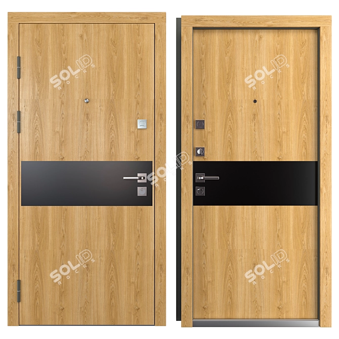 Aluminum Entry Door Nova_022 (WISNIOWSKI) 3D model image 3