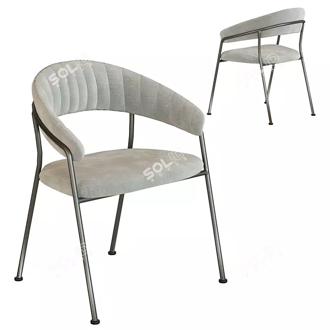 Elegance Armchair Belle Beige 3D model image 1