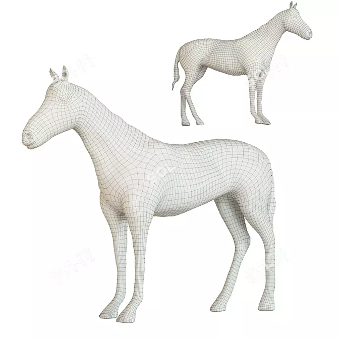 Kare Design Horse Sculpture 3D model image 2