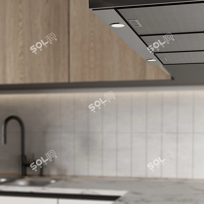 Modern Kitchen 3D Model 2015 3D model image 3