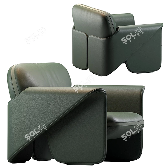 DS 125 Armchair De Sede 3D model image 2