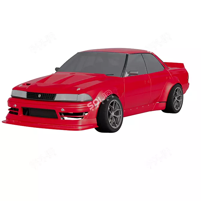 Toyota Mark II X80 TurboSmooth 3D model image 2