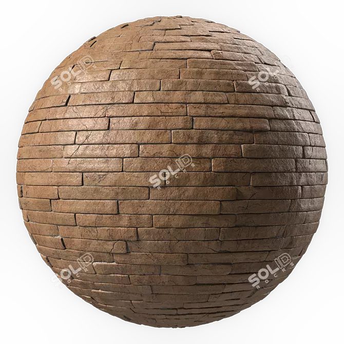 Seamless Stone Wall Materials 4k 3D model image 1