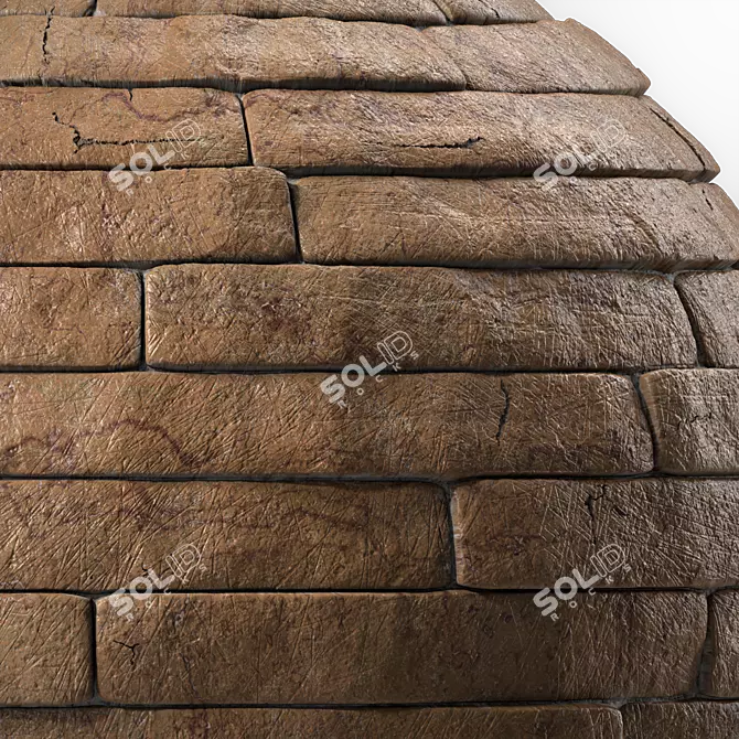 Seamless Stone Wall Materials 4k 3D model image 2