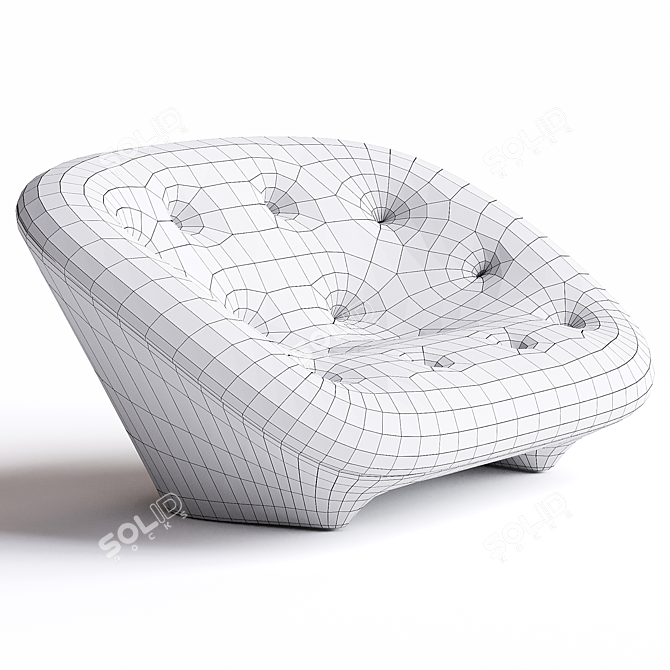 Luxurious Ligne Roset Ploum Sofa 3D model image 3