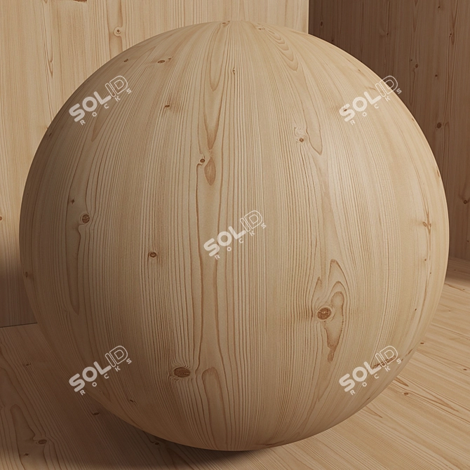 Seamless Pine & Spruce Wood Material Set 3D model image 3