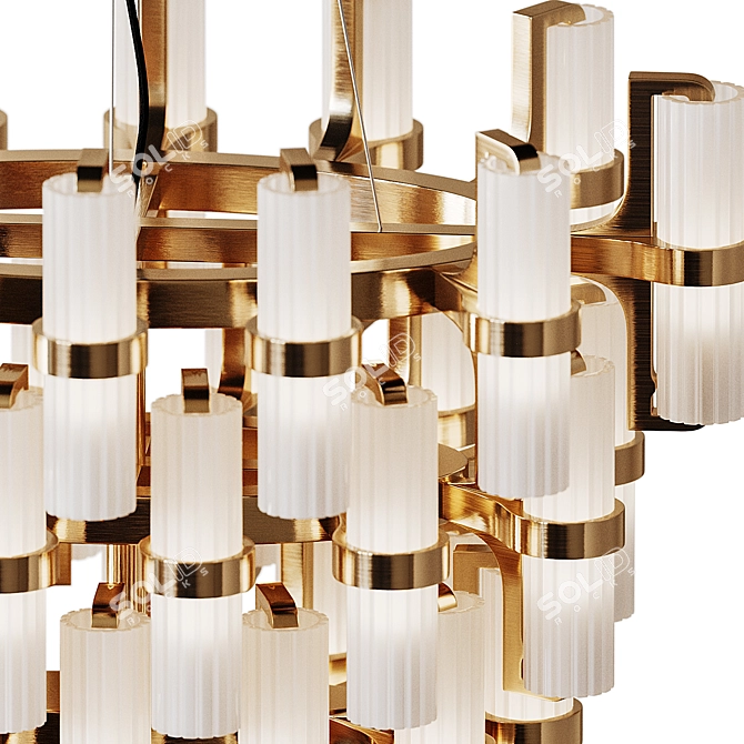 Graceful Crystal Soave Chandelier 3D model image 3